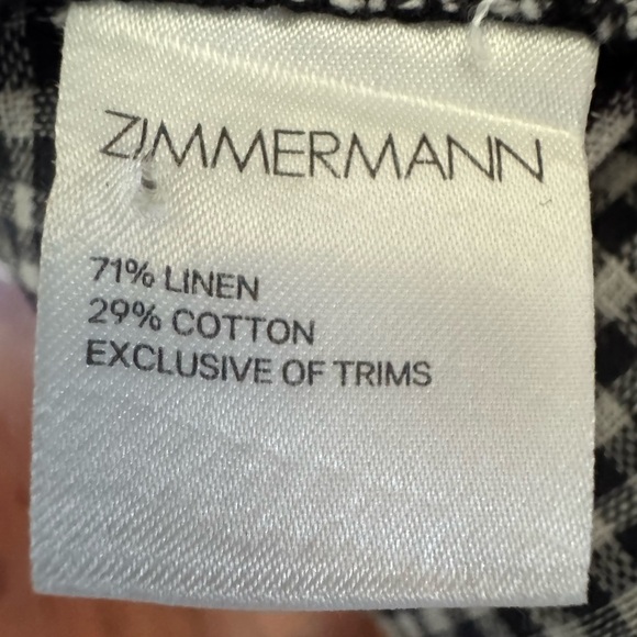 Zimmermann - Linen Gingham Style Dress NWOT - Picture 12 of 12